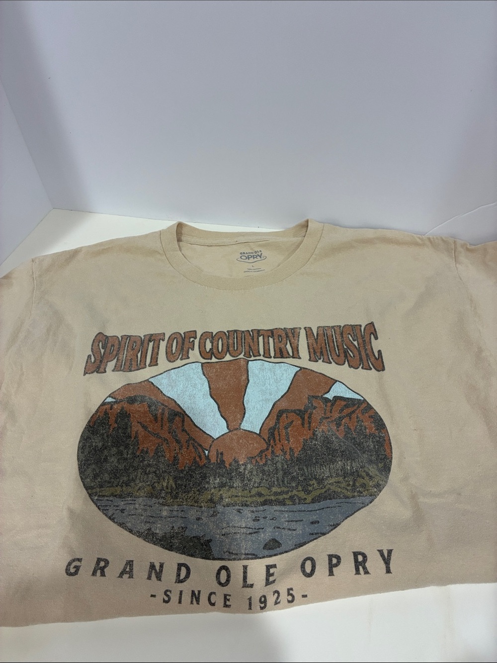 Grand Ole Opry 'Spirit of Country Music' Short Sleeve Tee - Tan